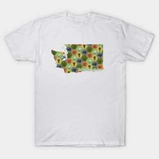 Washington State Board Game Map T-Shirt